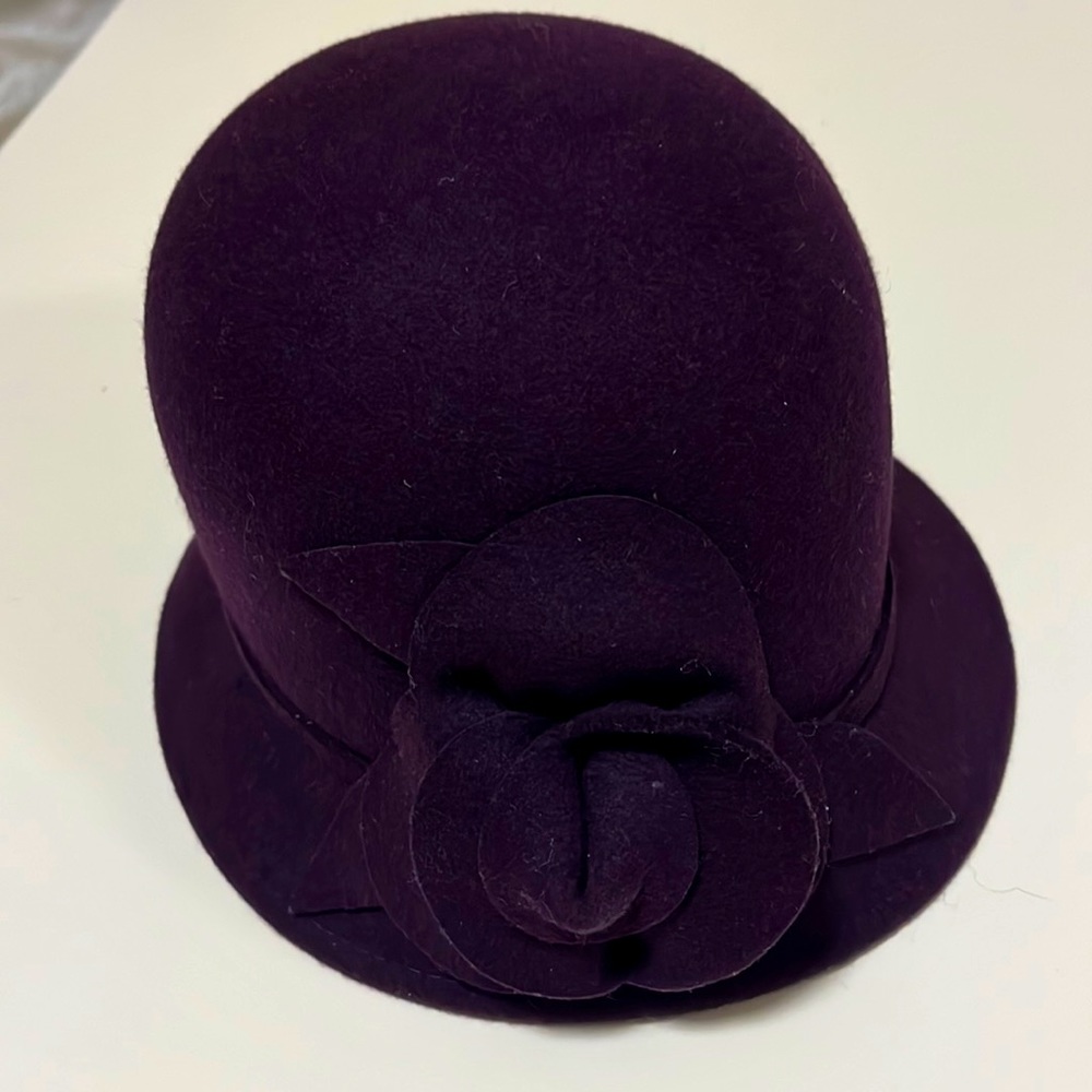 Nice plum hat. Barely used